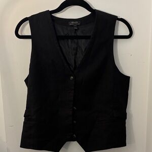 Black Button-Up Vest
